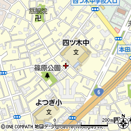 東京都葛飾区四つ木4丁目21周辺の地図