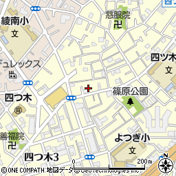 東京都葛飾区四つ木4丁目15周辺の地図