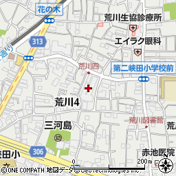 東京都荒川区荒川4丁目31周辺の地図