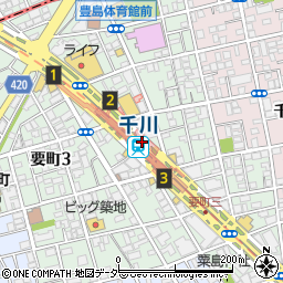 東京都豊島区要町3丁目39周辺の地図