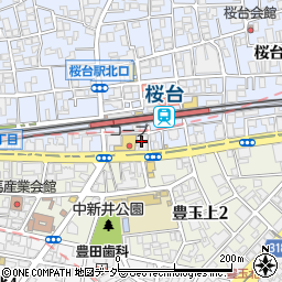 三菱ＵＦＪ銀行桜台駅前 ＡＴＭ周辺の地図