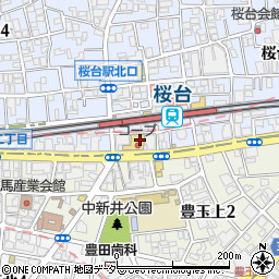 銀座メガネコンタクト桜台店周辺の地図