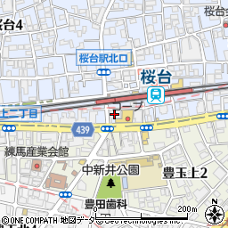 みずほ銀行桜台支店周辺の地図