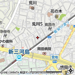 東京都荒川区荒川5丁目28周辺の地図