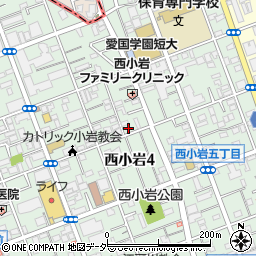 東京都江戸川区西小岩4丁目10-1周辺の地図