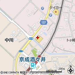 千葉県印旛郡酒々井町上岩橋62周辺の地図