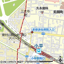 小平駅北口周辺の地図