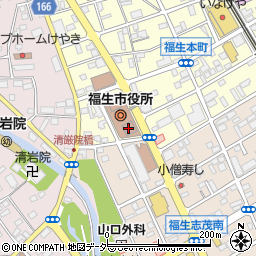 福生市役所企画財政部　秘書広報課秘書係周辺の地図