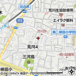 東京都荒川区荒川4丁目31-8周辺の地図