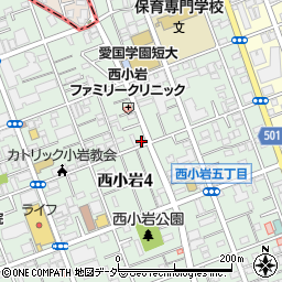 東京都江戸川区西小岩4丁目10-17周辺の地図