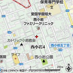 東京都江戸川区西小岩4丁目10-2周辺の地図