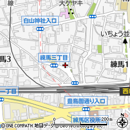 東京都練馬区練馬3丁目20-16周辺の地図