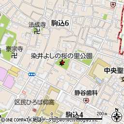 染井よしの桜の里公園トイレ周辺の地図