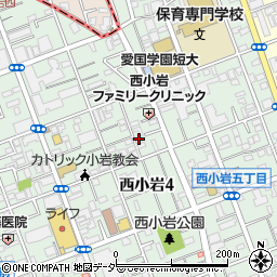 東京都江戸川区西小岩4丁目10-3周辺の地図