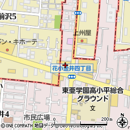 ホンダカーズ東京中央花小金井店周辺の地図