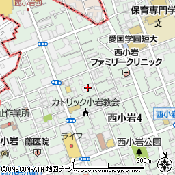 東京都江戸川区西小岩4丁目4-16周辺の地図