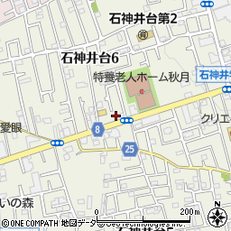 松屋石神井台店周辺の地図