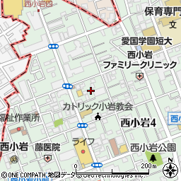 東京都江戸川区西小岩4丁目4-11周辺の地図