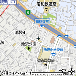 東京都豊島区池袋4丁目31-11周辺の地図