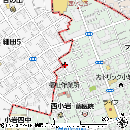 東京都江戸川区西小岩3丁目26周辺の地図