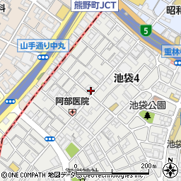 東京都豊島区池袋4丁目12-28周辺の地図