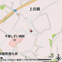 千葉県印旛郡酒々井町上岩橋周辺の地図