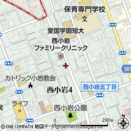 東京都江戸川区西小岩4丁目10-16周辺の地図