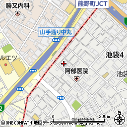 ドミシル池袋周辺の地図