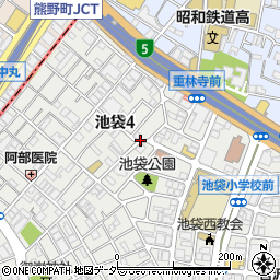 東京都豊島区池袋4丁目周辺の地図
