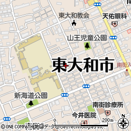 東京都東大和市南街周辺の地図