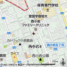 東京都江戸川区西小岩4丁目10-4周辺の地図