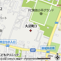 東京都小平市大沼町周辺の地図