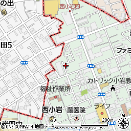 東京都江戸川区西小岩3丁目37-20周辺の地図
