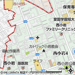 東京都江戸川区西小岩4丁目4-10周辺の地図