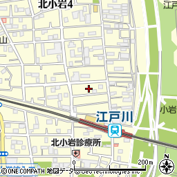 東京都江戸川区北小岩4丁目34周辺の地図