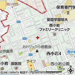 東京都江戸川区西小岩4丁目4-15周辺の地図