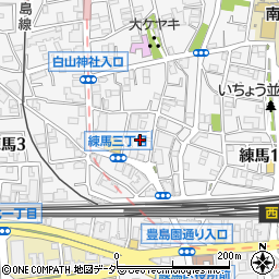 東京都練馬区練馬3丁目20周辺の地図