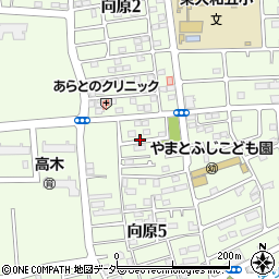 東京都東大和市向原周辺の地図