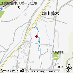 山梨県甲州市塩山藤木888周辺の地図