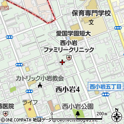 東京都江戸川区西小岩4丁目10-5周辺の地図