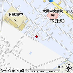 千葉県市川市下貝塚3丁目24周辺の地図