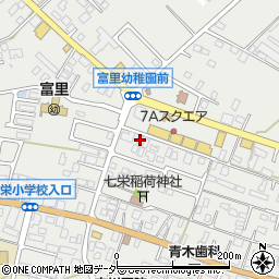 千葉県富里市七栄447-2周辺の地図