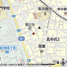 東京都江戸川区北小岩2丁目18周辺の地図