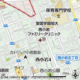 東京都江戸川区西小岩4丁目10-6周辺の地図