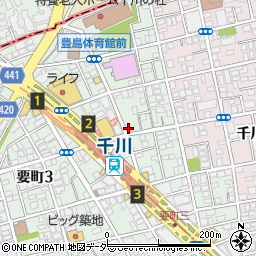東京都豊島区要町3丁目43-4周辺の地図