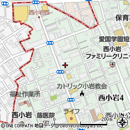 東京都江戸川区西小岩4丁目5-25周辺の地図