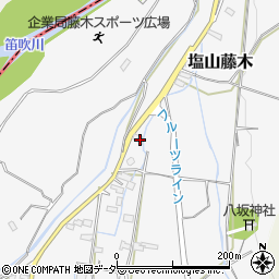 山梨県甲州市塩山藤木2216周辺の地図