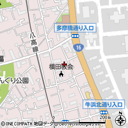 横田自動車部品周辺の地図