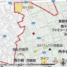 東京都江戸川区西小岩3丁目37-9周辺の地図