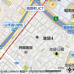 東京都豊島区池袋4丁目12-25周辺の地図